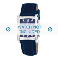 Festina horlogeband F16101-3 Leder Blauw + blauw stiksel - thumbnail