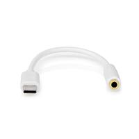 Nedis CCGB65950WT01 Usb-adapter Usb 2.0 Usb-c™ Male 3,5 Mm Female 0.10 M Rond Vernikkeld Pvc Wit Doos - thumbnail
