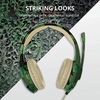 Trust Gaming Headset met Microfoon voor PS4, PS5, PC, Xbox Series X, Nintendo Switch, Xbox One GXT 310C Radius - Verstelbare Microfoon en Hoofdband, 1m Kabel - Jungle Camo - thumbnail
