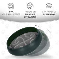 Eat Slow Live Longer Tumble Feeder Grey - thumbnail