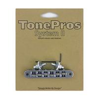 TonePros TP6R Chrome USA Locking TOM Style Bridge met roller saddles - thumbnail