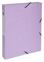 Exacompta Aquarel elastobox uit glanskarton, ft A4+, rug van 4 cm, met 3 kleppen, geassorteerde kleuren - thumbnail