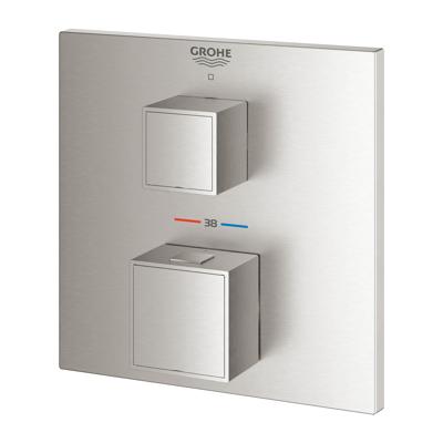 Opbouwdeel GROHE Grohtherm Cube Zonder Omstel Supersteel
