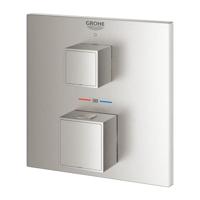 Opbouwdeel GROHE Grohtherm Cube Zonder Omstel Supersteel - thumbnail
