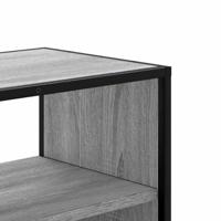 Tv-meubel 80x31x39,5 cm bewerkt hout metaal grijs sonoma eiken - thumbnail