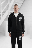 Croyez Fluffy Essence Knit Zip Hoodie Heren Zwart - Maat XL - Kleur: Zwart | Soccerfanshop - thumbnail