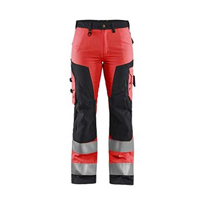 Blåkläder Dames werkbroek High-Vis zonder spijkerzakken 71551811 | High-Vis Rood/Zwart | Maat 50 - 7330509704608
