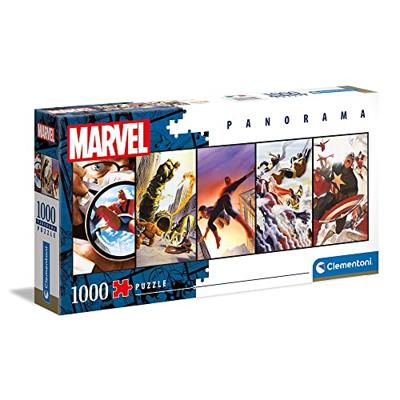 Clementoni panorama puzzel marvel superhelden, 1000st.