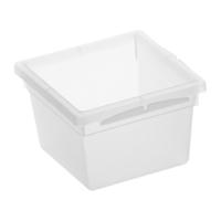 Ladebakje 8x8cm Basic Transparant Rotho - thumbnail