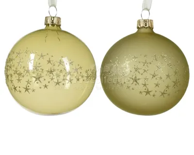 Kerstbal glas d8 cm pistache a2 kerst Decoris - Decoris