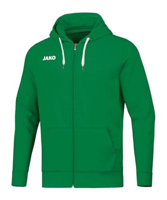 JAKO 6865 Jas Met Kap Base - Sportgroen - S