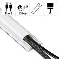 Hama PVC-kabelkanaal Halfrond 100/3,5/0,9 Cm Wit - thumbnail