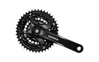 Crankstel 6/7/8 speed Shimano Tourney FC-TY501 met 175mm crankarm 42 x 34 x 24T - zwart - thumbnail