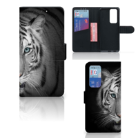 OPPO Find X3 Neo 5G | Telefoonhoesje | Met pasjeshouder | Tijger - thumbnail