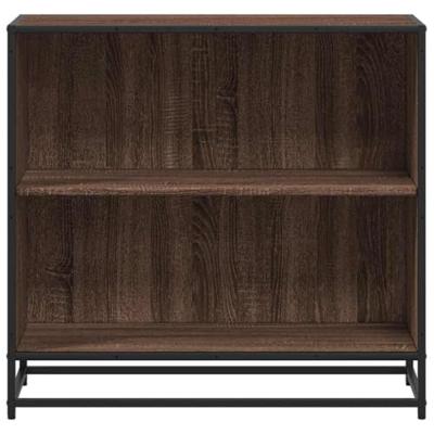 Boekenkast 80,5x35x76 cm bewerkt hout bruin eikenkleur