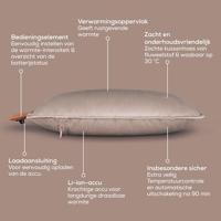 Beurer HK 77 Heaty smokey-taupe Elektrisch kussen Grijs-bruin - thumbnail