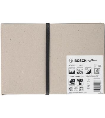 Bosch Accessoires Reciprozaagblad S 1531 L Top for Wood 100st - 2608650698 Bosch Accessoires Reciprozaagblad S 1531 L Top for Wood 100st - 2608650698