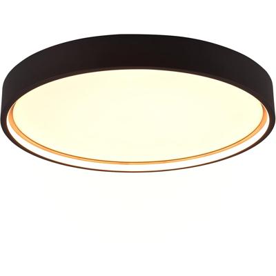 Mat Zwarte LED Plafondlamp 29W - Aanpasbare Lichtkleur - Trion Dile