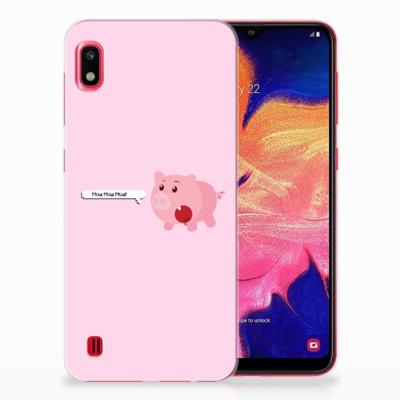 Samsung Galaxy A10 Telefoonhoesje met Naam Pig Mud Samsung Galaxy A10 Telefoonhoesje met Naam Pig Mud