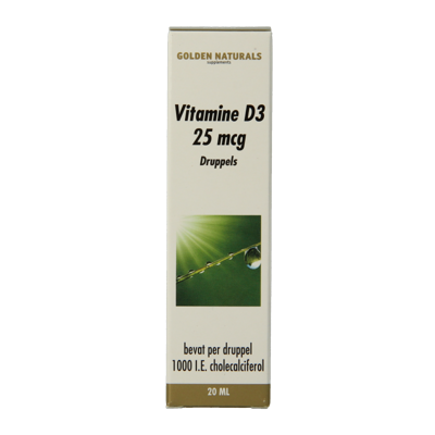Golden Naturals Vitamine D3 25mcg Druppels