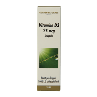 Golden Naturals Vitamine D3 25mcg Druppels - thumbnail