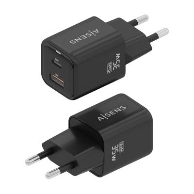 Oplader Aisens ASCH-35W2P025-BK Zwart 35 W (1 Stuks)