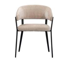 Eetkamerstoel Liv - stof - caramel - thumbnail