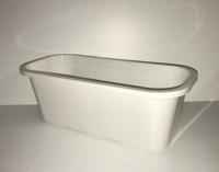 Bloembak Wit lengte 50cm - thumbnail