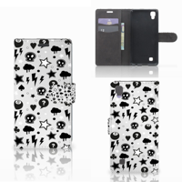 Telefoonhoesje met Naam LG X Power Silver Punk - thumbnail