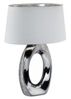 Trio TafellampTaba 52cm chroom met wit - R50521089 - thumbnail