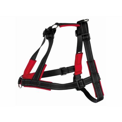 Trixie Lead'N'Walk Soft Tuig Zwart - Hondenharnas - M-L 55-90/25 Cm