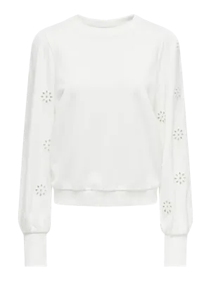 Only Onlfemme L/s Ub Swt Noos Sweater Cloud Dancer