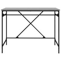 Bureau 100x50x75 cm bewerkt hout en ijzer grijs sonoma eiken - thumbnail