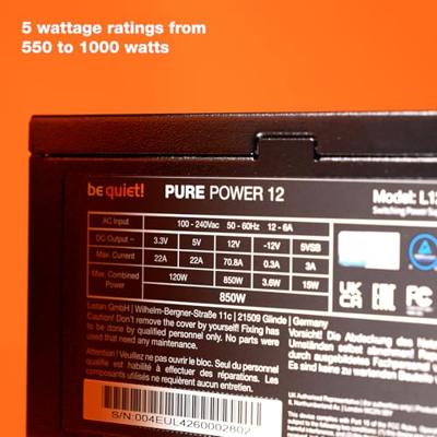 BeQuiet PURE POWER 12 650W PC-netvoeding 650 W ATX 80 Plus Gold - thumbnail