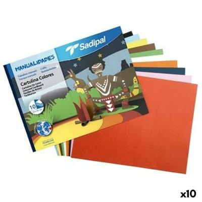 Fiches Sadipal Multicolour 32 x 24 cm (10 Stuks)
