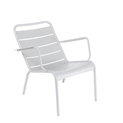 Fermob Luxembourg Low loungestoel met arm Cotton white