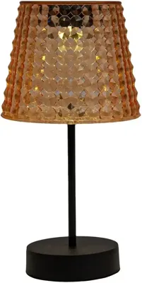 Anna's Collection Solar tafellamp amber, IP65 waterdicht, met bewegingssensor