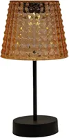 Anna's Collection Solar tafellamp amber, IP65 waterdicht, met bewegingssensor - thumbnail