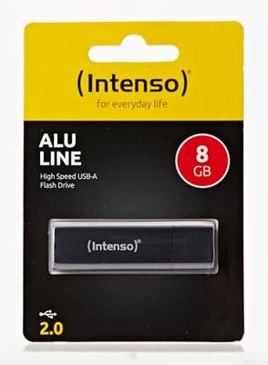 USB stick INTENSO ALU LINE 8 GB Antraciet 8 GB USB stick