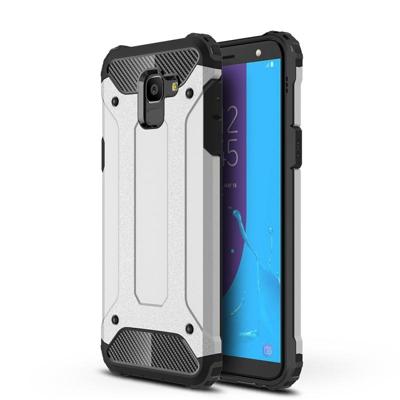 Full-Body robuuste TPU + PC combinatie Case voor Galaxy J6 2018 (EU versie) (zilver) Full-Body robuuste TPU + PC combinatie Case voor Galaxy J6 2018 (EU versie) (zilver)