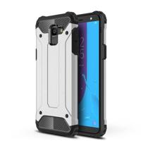 Full-Body robuuste TPU + PC combinatie Case voor Galaxy J6 2018 (EU versie) (zilver) - thumbnail