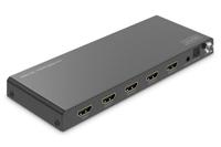 Digitus DS-55340 4 poorten HDMI-splitter Individueel schakelbaar, LED-weergave, Met status-LEDs, Ultra HD-geschikt, Voor intern gebruik, Met metalen behuizing - thumbnail