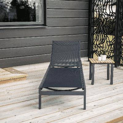 Nohr Ligbed 'Lasheka' kleur Zwart Nohr Ligbed 'Lasheka' kleur Zwart