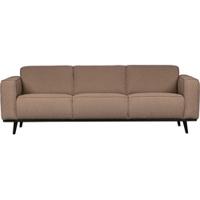 WOOOD Bank 'Statement' 3-zits, Bouclé, kleur Nougat - thumbnail