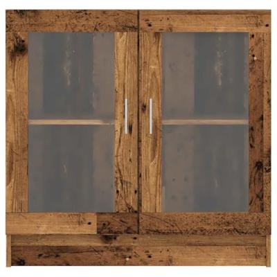 Boekenkast 82,5x30,5x80 cm bewerkt hout oud houtkleurig Boekenkast 82,5x30,5x80 cm bewerkt hout oud houtkleurig