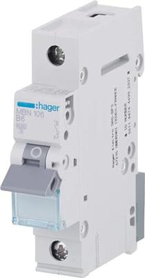 Hager MCN110 MCN110 Zekeringautomaat 1-polig 10 A 400 V Hager MCN110 MCN110 Zekeringautomaat 1-polig 10 A 400 V