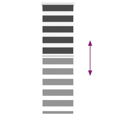 VidaXL Zebra rolgordijn 45x100 cm stofbreedte 40,9 cm zwart