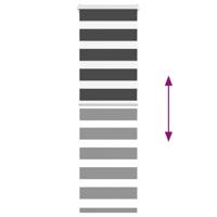 VidaXL Zebra rolgordijn 45x100 cm stofbreedte 40,9 cm zwart - thumbnail