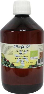 Lijnzaadolie koudgeperst bio