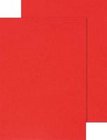 Q-CONNECT dekblad A4 leder 250 grams 100 stuks rood - thumbnail